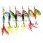 18CM 77g hard fishing spinner bait artificial blades for metal bass fishing lure spoon dressed treble hooks