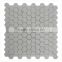 Low Price white marble mosaic tile basketweave design with certificate