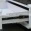 Modern White High Gloss MDF TV Stand With Tempered Glass
