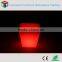 Manufacturer PE LED square flower pot/PE led bucket with remote control 16 mix changeable colors Up39*Dn26*H40CM