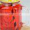 Eco-friendly glass mason jar with metal lid and straw
