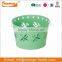 Festival Decorative Chalkboard Printing Metal French Flower Bucket