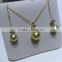 gold new design Freshwater Pearl jewelry