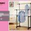 Heavy Duty Movable Garment Hanging Rail Stand Extendable Clothes Drying Rack