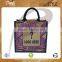 PP laminated jute tote bag with padded rope handle