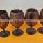 First Quality Drinking Wood Goblet /tall Wooden Cup for Wholesale