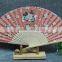 Folk art promitional gifts folding bamboo hand fan customized
