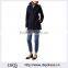 Customized Lady Apparel Long Sleeves Button-tab Cuffs Short Trench Coat(DQM015C)