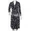 women classic black and white long skinny fancy life jacket for ladies