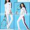 wholesale black and white high quality fit slim girl's sportswear 2016