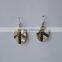 Mix natural abalone shell hoop earrings coconut mosaic earrings round hollow paua shell earrings