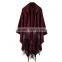 Korean style 2017 new year female scarf coloful stripes jacquard 100%ACRYLIC material 130*150cm women travel cappa