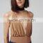 elegant sexy plunge straps Cross Back slinky jersey wrap bodysuit tops