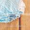 Wholesale ruffle white polka dot lace baby romper boutique girl clothing 100%cotton bodysuits