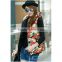 2015 New Fashion Customized Casual Printed Women Cotton Vest With Hoody,Down Parka