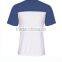 140gsm jersey men's custom t shirt with double color pieces stitching