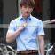 custom Juqian brand stylish slim latest shirt designs short sleeve high-end man shirt
