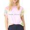 2017 OEM Slouchy Faded Tie-dye Ribbed Neckline Shirt Womens