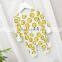 Wholesale cartoon full printing cotton baby autumn playsuit