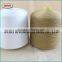 22S/2 virgin 100 percent polyester spun yarn semi-dull or bright fiber, optical white, factory