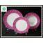 12pcs/18pcs purple round porcelain dinnerware set
