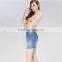 Latest Fashion Short Skirts Design Photo Casual Colored Denim Mini Skirt