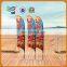 beach flag banner with custom logo