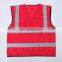 CNSS Red 100% high visibility reflective safety vest