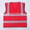 CNSS Red 100% high visibility reflective safety vest