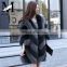 Latest Real Fox Fur Fashion Elegant Unique Womens Coat Winter Coat