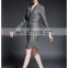 Wholesale woman long sleeve new model dress, fashion ladies spring dress