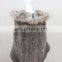 Cute Raccoon Fur Hood Knitting Wool Poncho Ladies Mohair Knit Cape Autumn Knitted Mohair Poncho