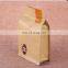 flat bag/flat bottom kraft paper bag/flat bottom pouch with aluminum