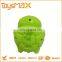 High quality green plastic water spraying baby bath toy organizer with window box