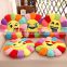 Emoji face embroidered plush soft sunflower stuffed cushion