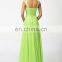 Grace Karin Wholesale Fashion Ladies Sleeveless Chiffon Green Beaded Long Evening Dress CL4446-2