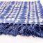 Indian 2017 Hand Loomed Area Rug Hand Block Print Indigo Rug Ethnic Carpet Ethnic Rug