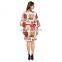 Indian 100% Cotton Designer Kimono Bathrobe Women Short Nightgown Dress