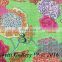 Fruit Print Single Kantha Bedspread Twin Quilt Parrot Green Color Indian New Traditional Fruit Print Kantha Quilts/Gudri