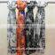 Gothic style paj habotai personalized pure silk scarves with skull pattern