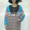 Women long sleeve maxi dress design african stone work printed embellished kaftans