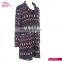 2017 Fall spandex turkish style plus size one piece digital printing ropa mujer tunic for woman