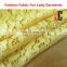New fashion JC052 T/C nylon cotton high quality yellow heavy lace fabric