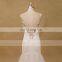 Modern beaded front short and long back wedding dress