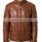 Decorative stitching on the shoulder, elbow, hip and side leather jackets