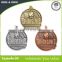 Gold silver bronze senior game sports award medallion custom metal medals