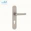 normal style round corner plate Aluminum door handle with cylinder hole Mortise door lever handle hot sales door lock handle