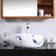 Ceramic good quality square no hole colored hand painted wash hand basin