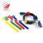 Adhesive elastichook and loop cable tie/cable tie strap