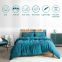 Modern 100% Microfiber Water Wash Cotton Solid color Hotel Bedding Duvet Cover Set